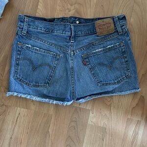 Levi's Women's Blue Denim Shorts